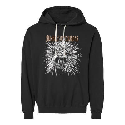 The Hu Rumble Of Thunder Album Art Garment-Dyed Fleece Hoodie