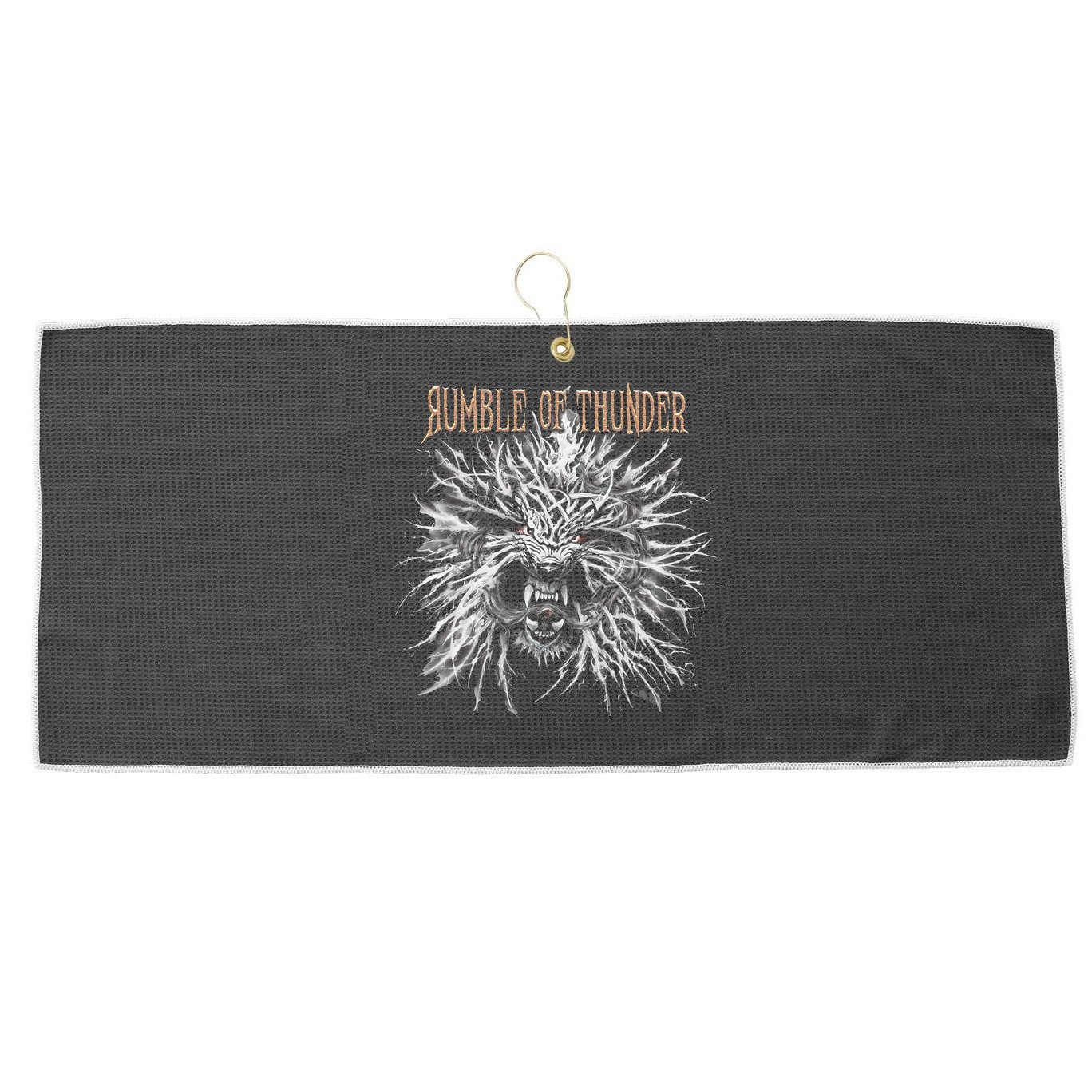 The Hu Rumble Of Thunder Album Art Large Microfiber Waffle Golf Towel