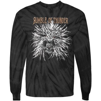The Hu Rumble Of Thunder Album Art Tie-Dye Long Sleeve Shirt