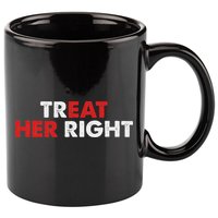 Treat Her Right Funny Eat Her Right 11oz C Handle Ceramic Mug