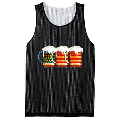 Three American Beer Mesh Reversible Basketball Jersey Tank