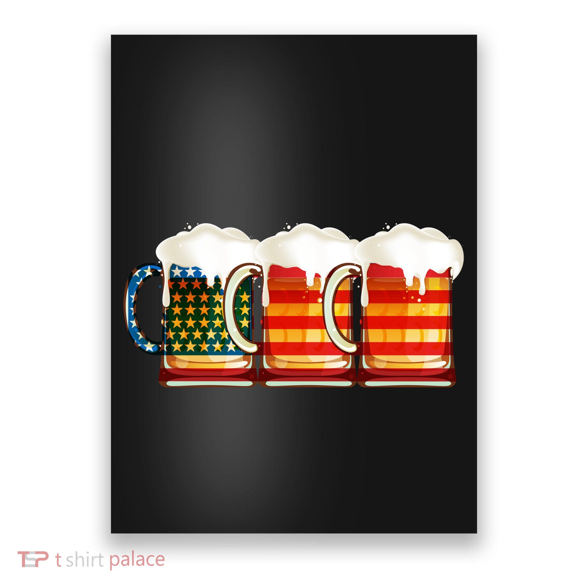 Three American Beer Poster