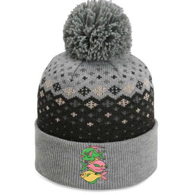 Three Colorful Fishes The Baniff Cuffed Pom Beanie