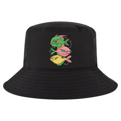 Three Colorful Fishes Cool Comfort Performance Bucket Hat