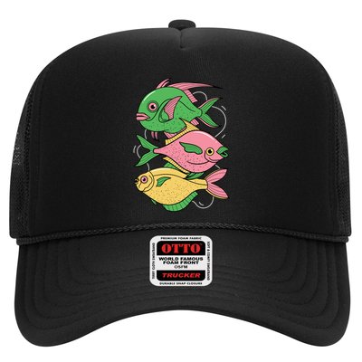 Three Colorful Fishes Trucker Hat