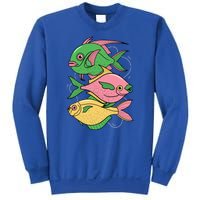 Three Colorful Fishes Sweatshirt