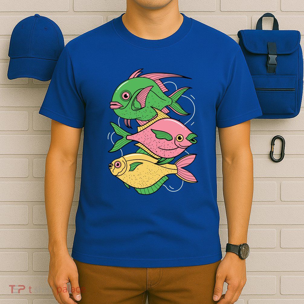 Three Colorful Fishes T-Shirt