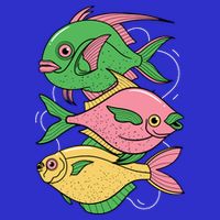 Three Colorful Fishes Polo