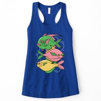 Three Colorful Fishes Womens Tank Top