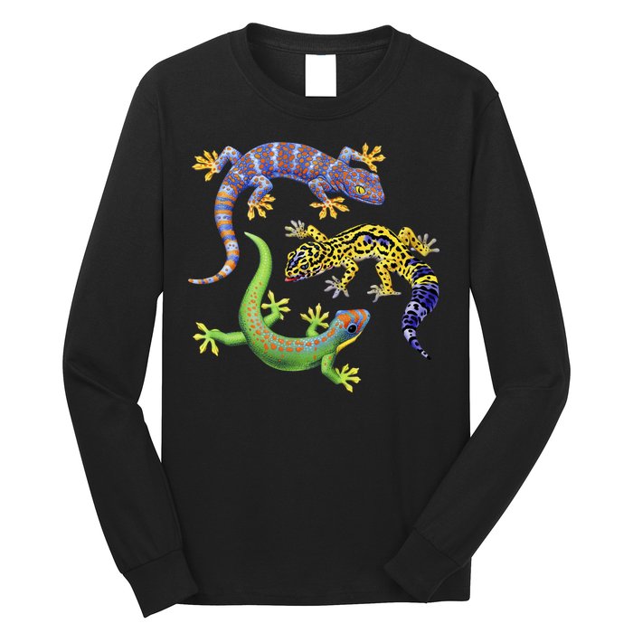 Three Geckos Long Sleeve Shirt