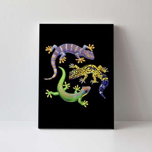 Three Geckos Canvas