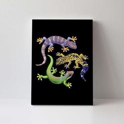 Three Geckos Canvas