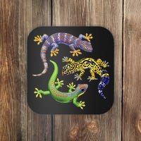 Three Geckos Coaster