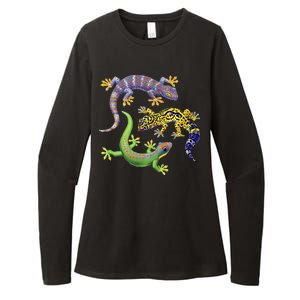 Three Geckos Womens CVC Long Sleeve Shirt