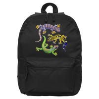 Three Geckos 16 in Basic Backpack