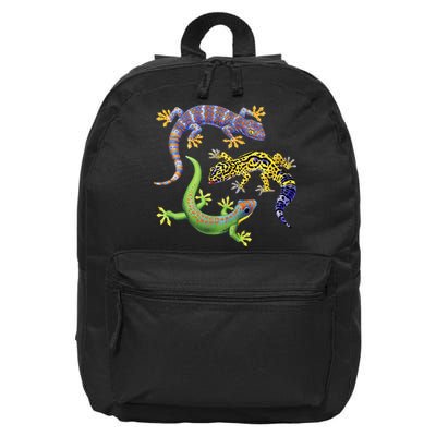 Three Geckos 16 in Basic Backpack