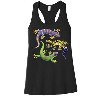 Three Geckos Women's Racerback Tank