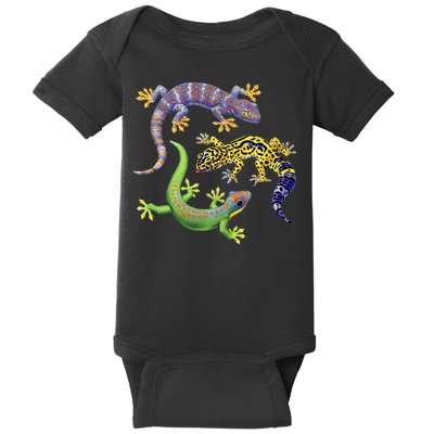 Three Geckos Baby Bodysuit