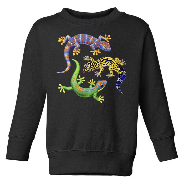 Three Geckos Toddler Sweatshirt