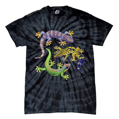 Three Geckos Tie-Dye T-Shirt
