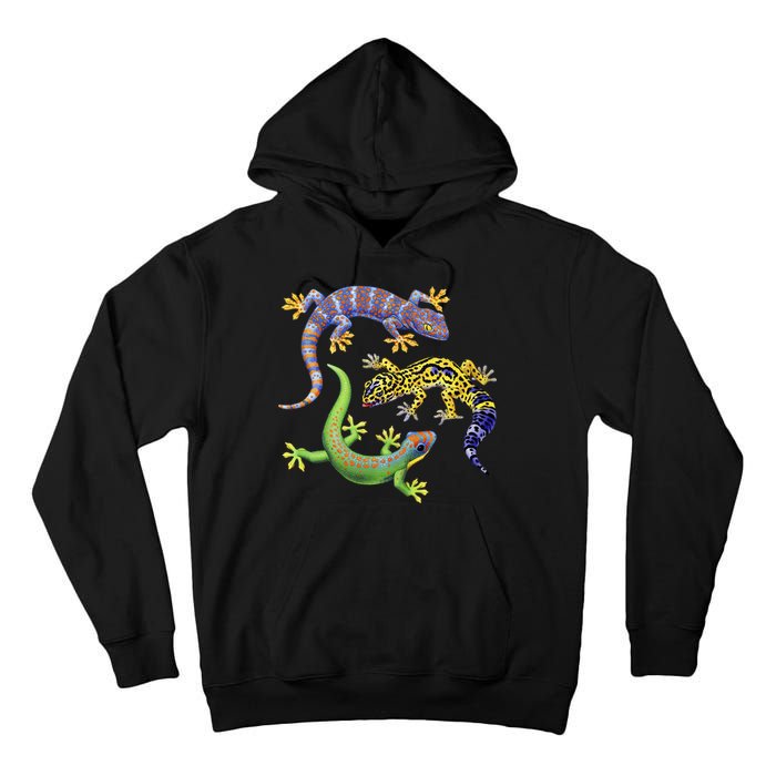 Three Geckos Tall Hoodie