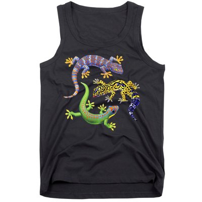 Three Geckos Tank Top