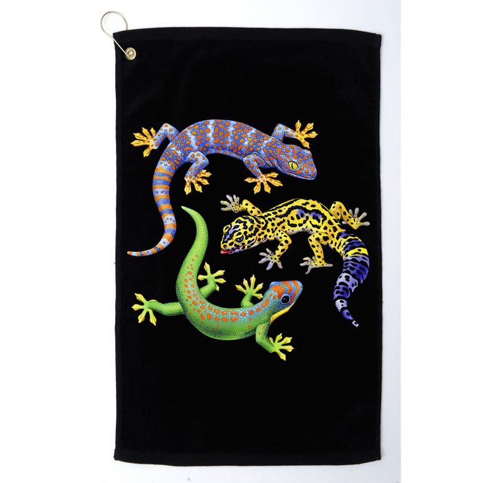 Three Geckos Golf Towel