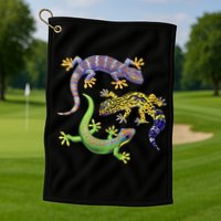 Three Geckos Golf Towel