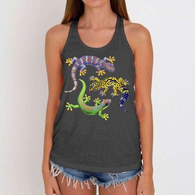 Three Geckos Women's Knotted Racerback Tank