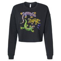 Three Geckos Cropped Pullover Crew