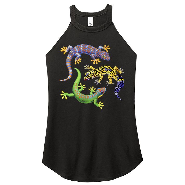 Three Geckos Women's Perfect Tri Rocker Tank