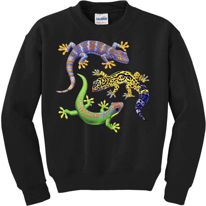 Three Geckos Kids Sweatshirt