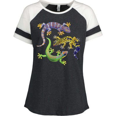 Three Geckos Enza Ladies Jersey Colorblock Tee