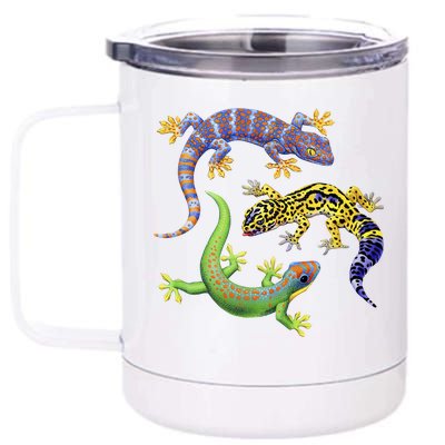 Three Geckos 12 oz Stainless Steel Tumbler Cup