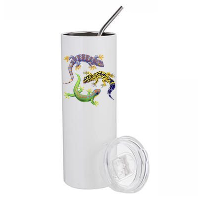 Three Geckos Stainless Steel Tumbler