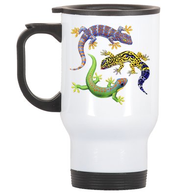 Three Geckos Stainless Steel Travel Mug