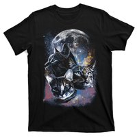 Three Moon Space Cats T-Shirt