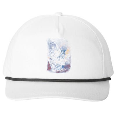 Three Moon Space Cats Snapback Five-Panel Rope Hat