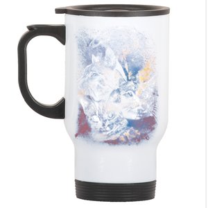 Three Moon Space Cats Stainless Steel Travel Mug