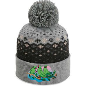 Three Parrots The Baniff Cuffed Pom Beanie