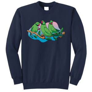 Three Parrots Tall Sweatshirt