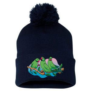 Three Parrots Pom Pom 12in Knit Beanie