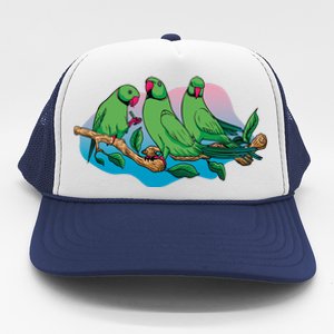 Three Parrots Trucker Hat