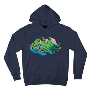 Three Parrots Tall Hoodie