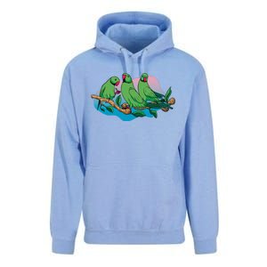 Three Parrots Unisex Surf Hoodie