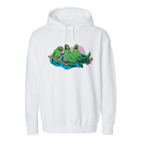 Three Parrots Garment-Dyed Fleece Hoodie