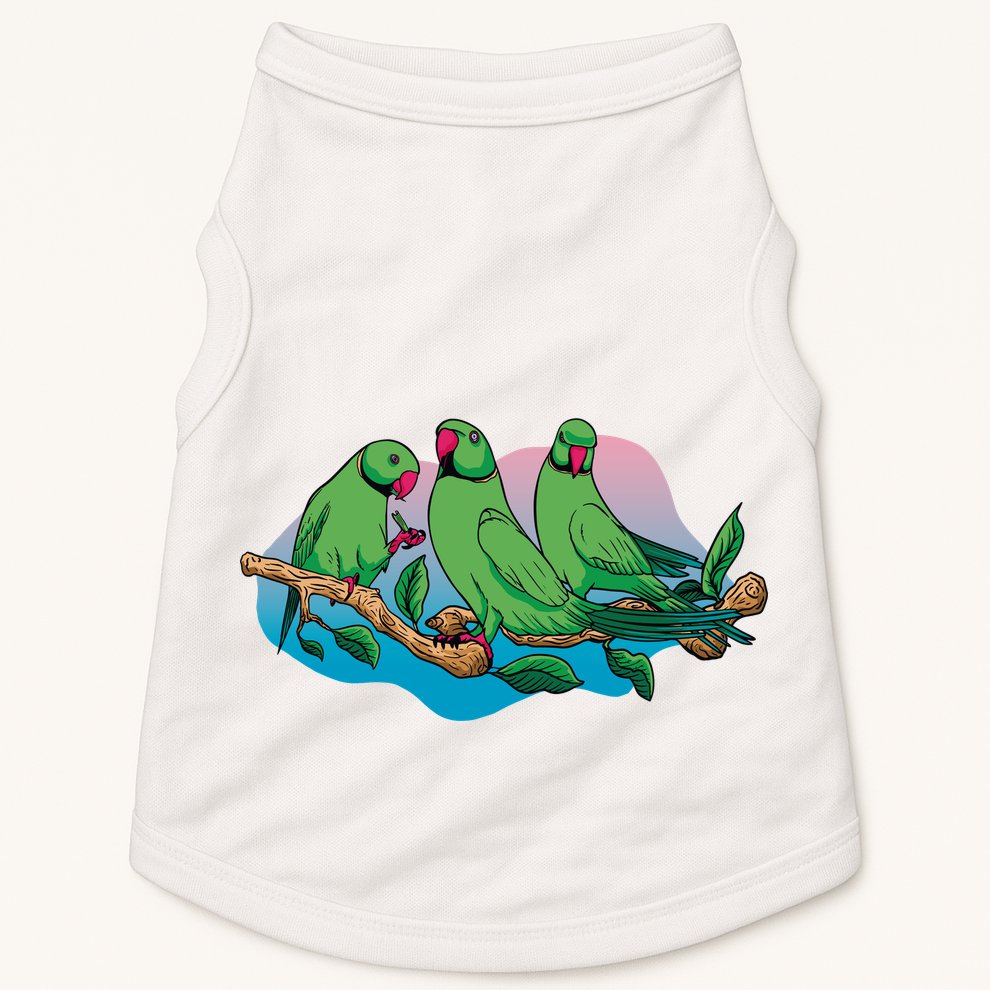 Three Parrots Doggie Tank