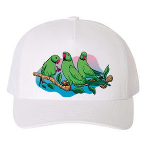 Three Parrots Yupoong Adult 5-Panel Trucker Hat