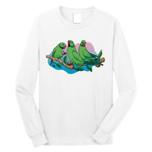 Three Parrots Long Sleeve Shirt