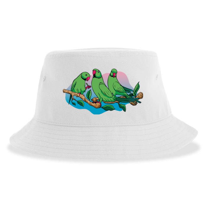 Three Parrots Sustainable Bucket Hat